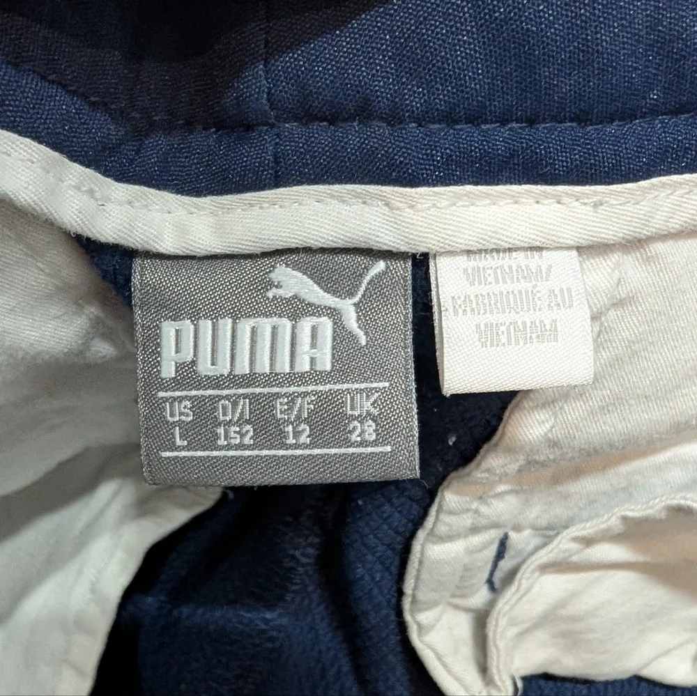 Puma Boys Juniors Navy Blue Golf Shorts Large